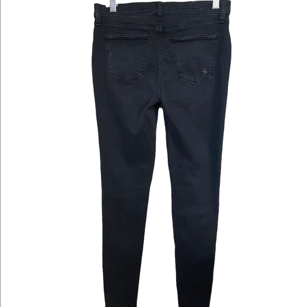 Lovers and Friends black Cole moto skinny jeans size 27. - Picture 3 of 6